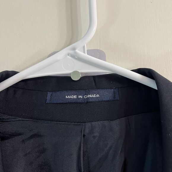 VTG Chaps Ralph Lauren Jacket M Blue 100% Wool Blazer Canada Made 42L - Picture 3 of 9